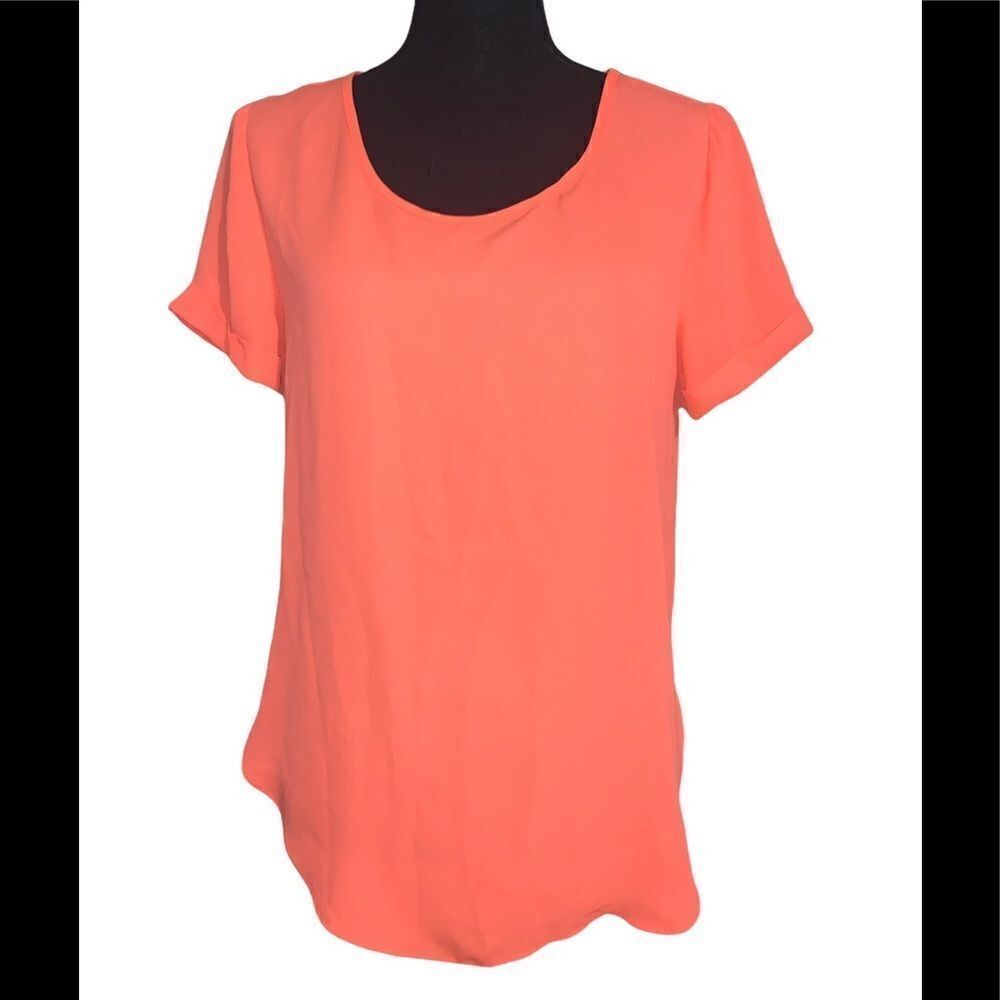 Mine High Low Short Sleeve Blouse